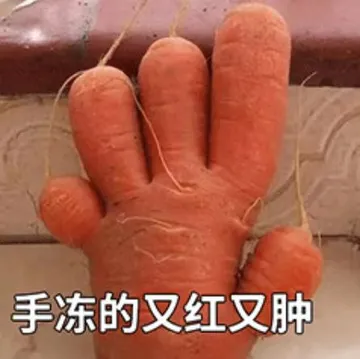手冻的又红又肿
