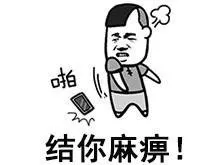 啪，结你麻痹！
