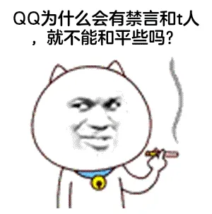 QQ为什么会有禁言和t人.就不能和平些吗?
