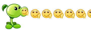 豌豆射手再见 emoji 表情包