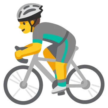 Man biking