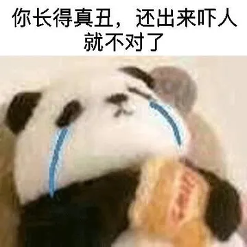 你长的真丑，还出来吓人就不对了