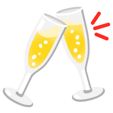 Clinking glasses