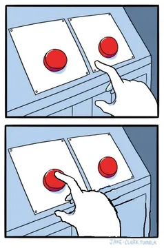 Two buttons, One pressed