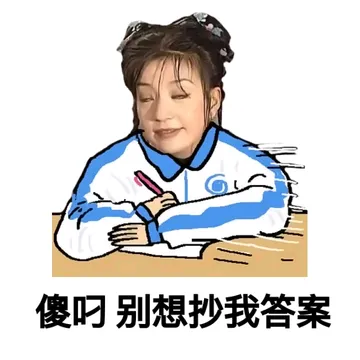 傻叼，别想抄我答案