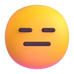 Expressionless face