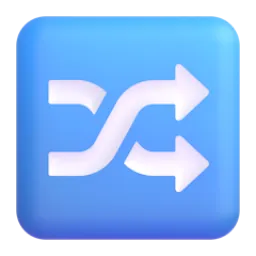 Shuffle tracks button