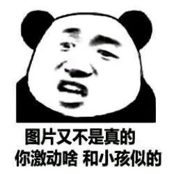 图片又不是真的你激动啥和小孩似的