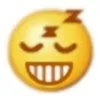 小黄脸龇牙表情包 困了