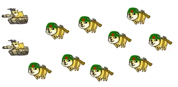 一直日本兵doge在打战