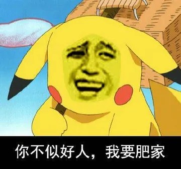 皮卡丘:你不似好人.我要肥家
