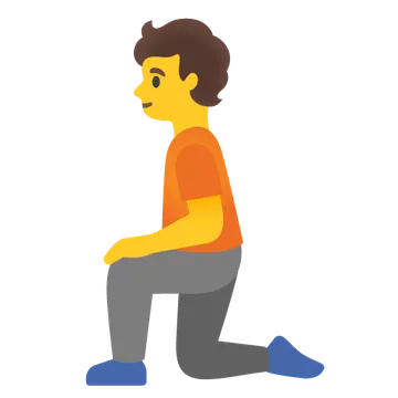 Person kneeling
