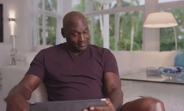 Michael Jordan looking