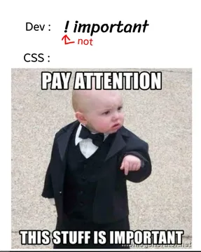 ! != ! for css