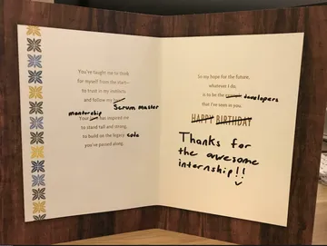 Our interns left us this. 😢