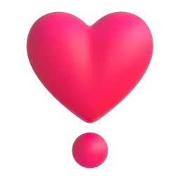 Heart exclamation