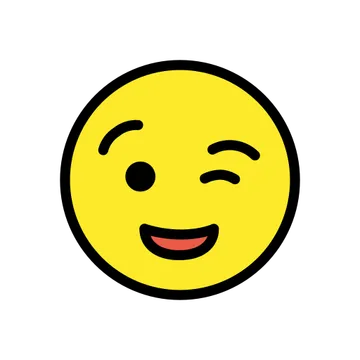 Winking face