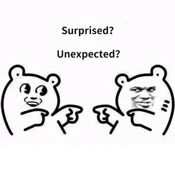 Surprised ? Unexpected ?