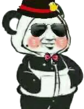 双手叉口袋(墨镜版)