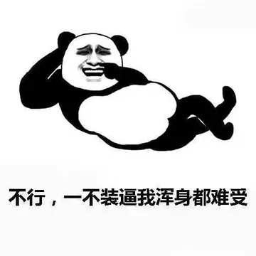 一不装逼我浑身都难受