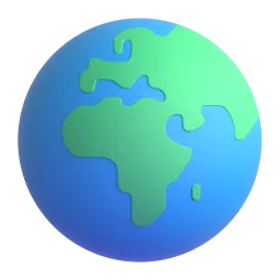 Globe showing Europe-Africa