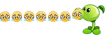 豌豆射手加速发射流泪emoji