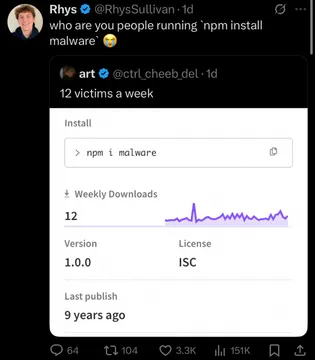 Npm Install Malware: The Self-Destructive Curiosity