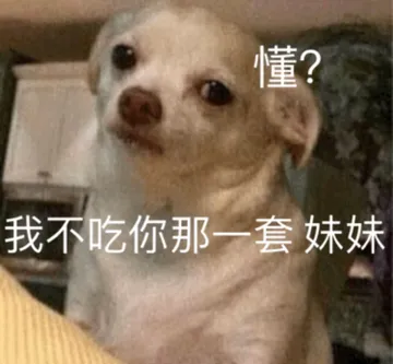 我不吃你那一套 妹妹 懂？