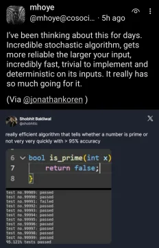 O(1) Statistical Prime Approximation