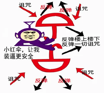 小红伞，让我装逼更安全（反弹诅咒、反弹诅咒、反弹楼上楼下、反弹一切诅咒）