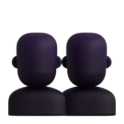 Busts in silhouette