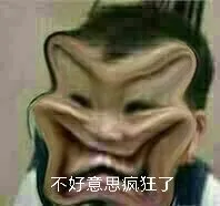 不好意思疯狂了