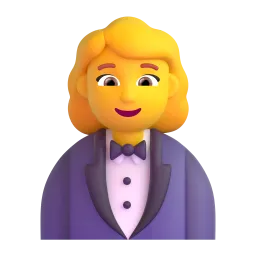 Woman in tuxedo