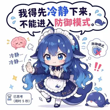 我得先冷静下来,不能进入防御模式