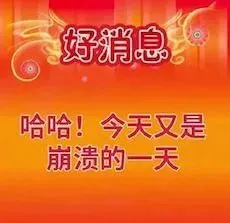 好消息哈哈！今天又是崩溃的一天