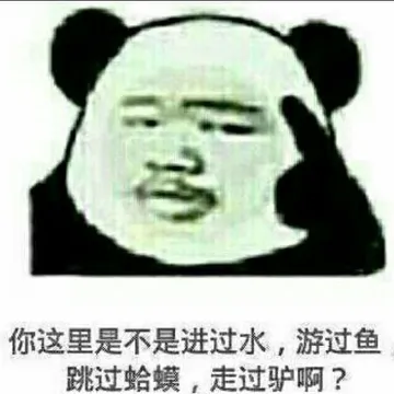 你这里是不是进过水,游过鱼跳过蛤蟆,走过驴啊