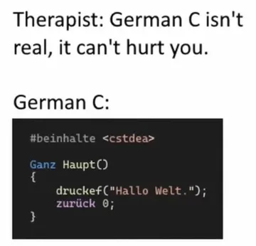 German C: The Language Of Nightmares