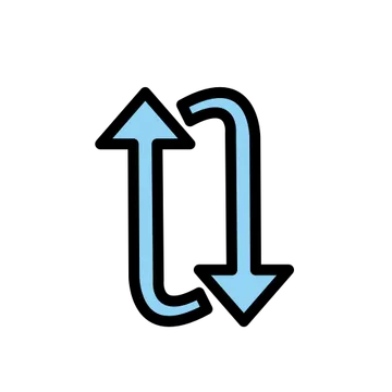 Clockwise vertical arrows
