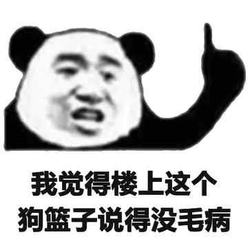 我觉得楼上这个狗篮子说得没毛病