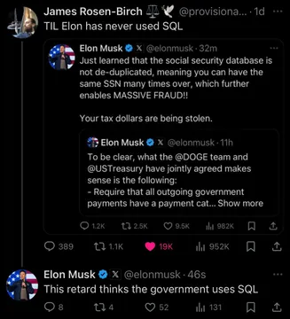 The Government Doesn't Use SQL