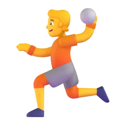 Person playing handball