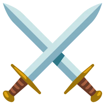 Crossed swords