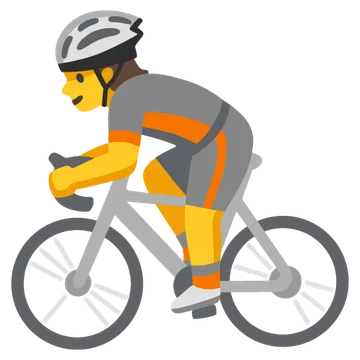 Person biking