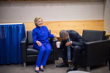 Hillary Obama Laugh