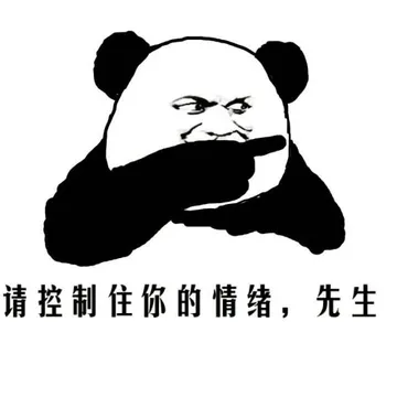 请控制住你的情绪，先生！（熊猫人）