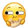 小黄脸吃东西表情包