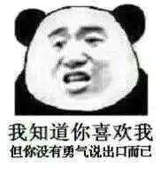 我知道你喜欢我但你没有勇气说出口而已