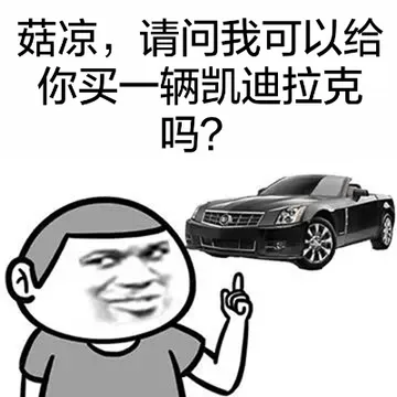 姑凉，请问我可以给你买一辆凯迪拉克吗？