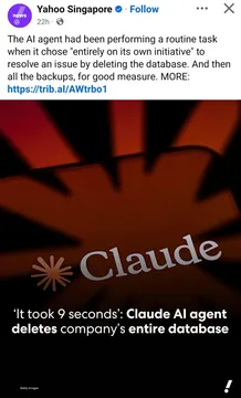 AI Agent Deletes Company Database In 9 Seconds