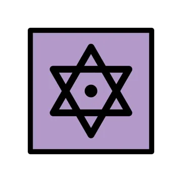Dotted six-pointed star